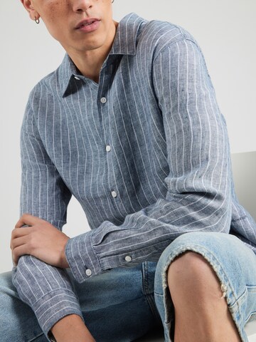 Calvin Klein Comfort fit Button Up Shirt in Blue