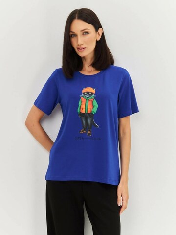 Cat e Lolette Shirt 'Hoodie Cat' in Blue