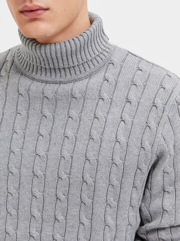 Pull-over 'SLHRYAN' SELECTED HOMME en gris
