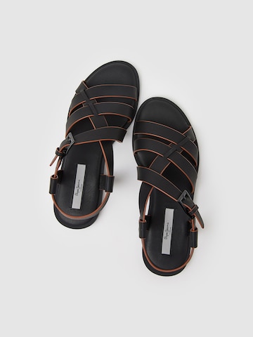 Pepe Jeans Sandal 'HAYES ROME' i svart