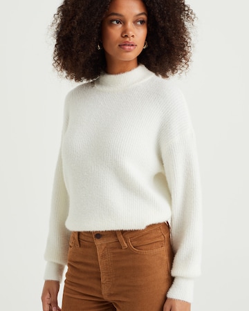 Pull-over WE Fashion en blanc