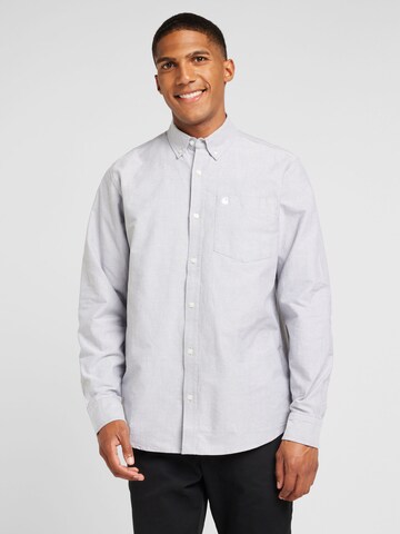 Carhartt WIP Regular fit Button Up Shirt in Grey: front