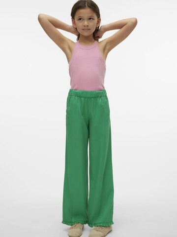 Vero Moda Girl Wide leg Broek 'VMHarper' in Groen