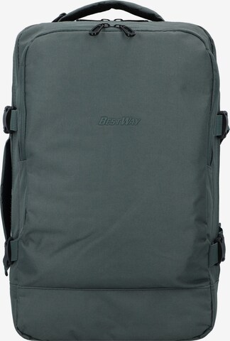 Worldpack Backpack 'BestWay' in Green: front