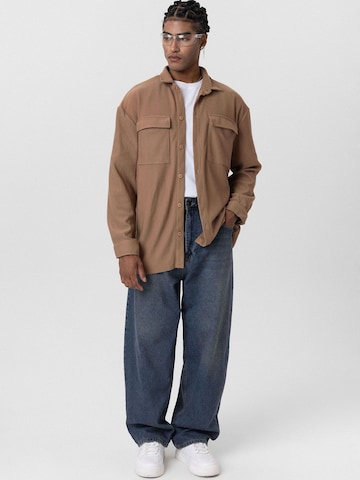 Coupe regular Chemise 'Aderito' Antioch en beige : devant