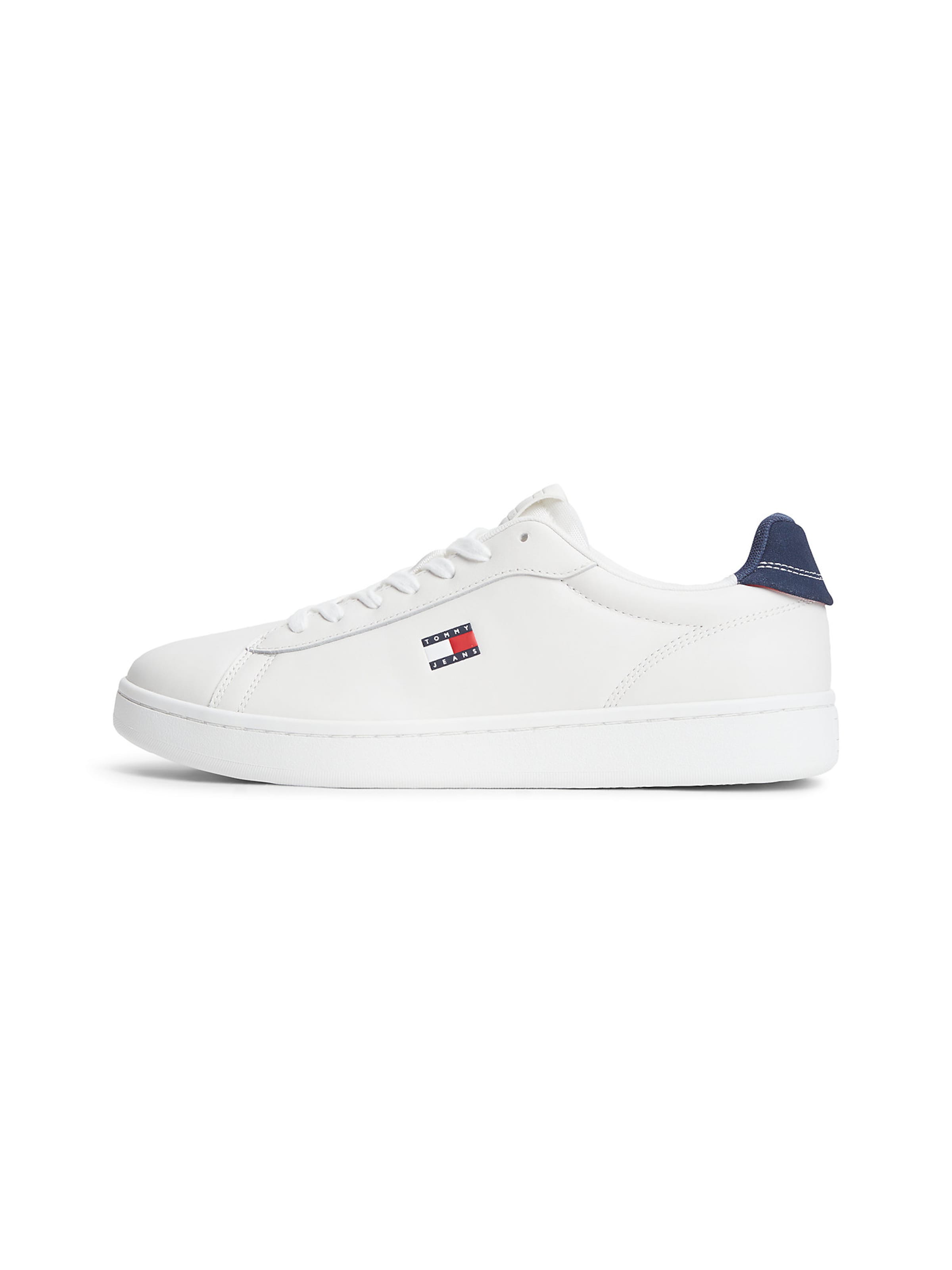 Tommy Jeans Σνίκερ χαμηλό σε λευκό: μπροστά