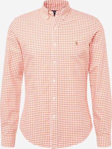 Coupe slim Chemise Polo Ralph Lauren en orange : devant