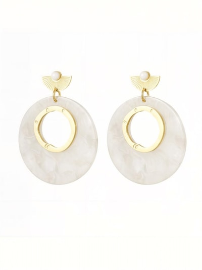 La Moda Me Earrings in Pearl white, Item view