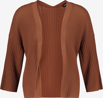 TAIFUN Knit Cardigan in Brown: front