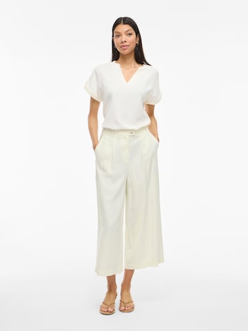 Wide Leg Pantalon à pince 'VIMarlee' VILA en blanc