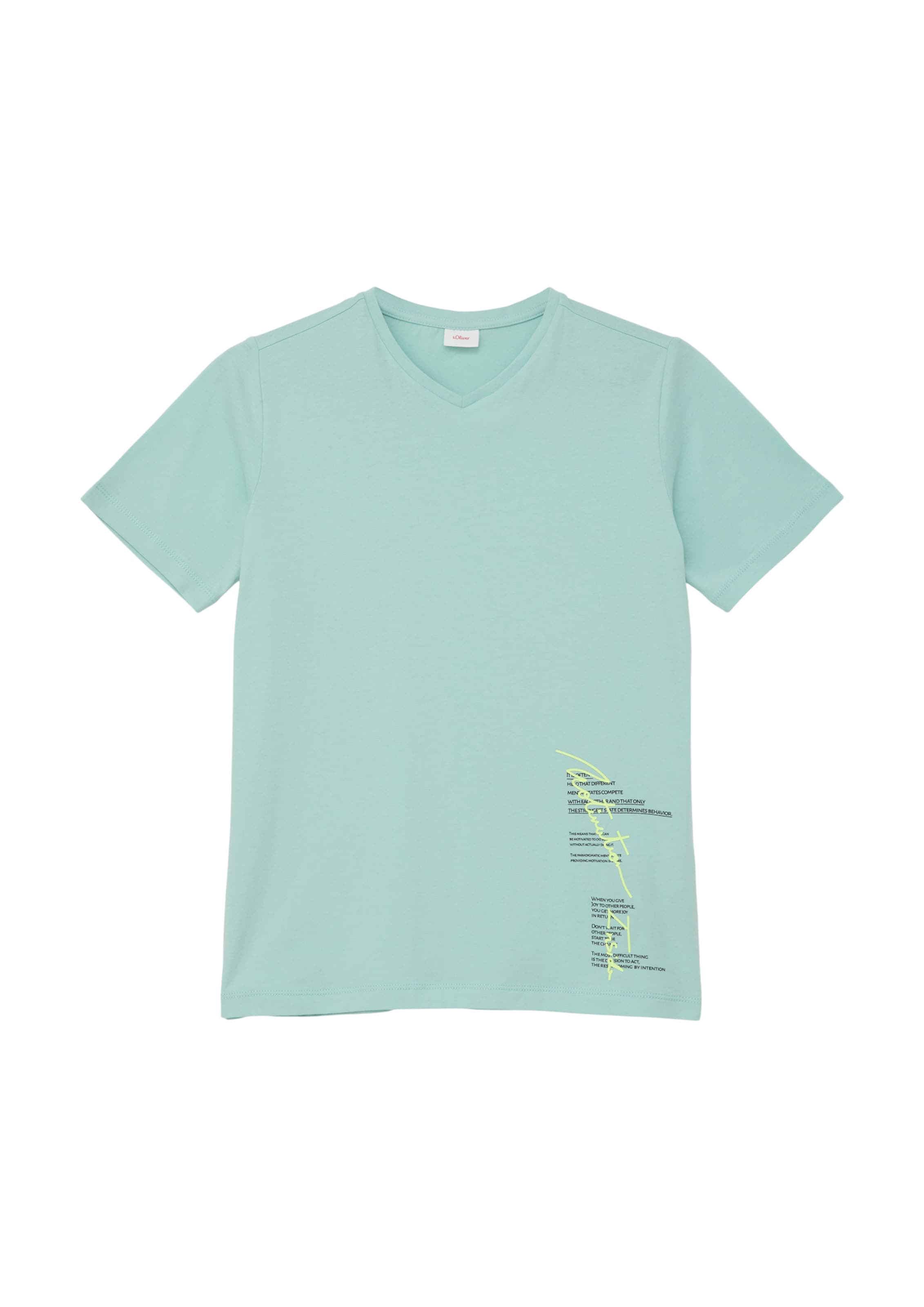 T-Shirt s.Oliver en vert : devant