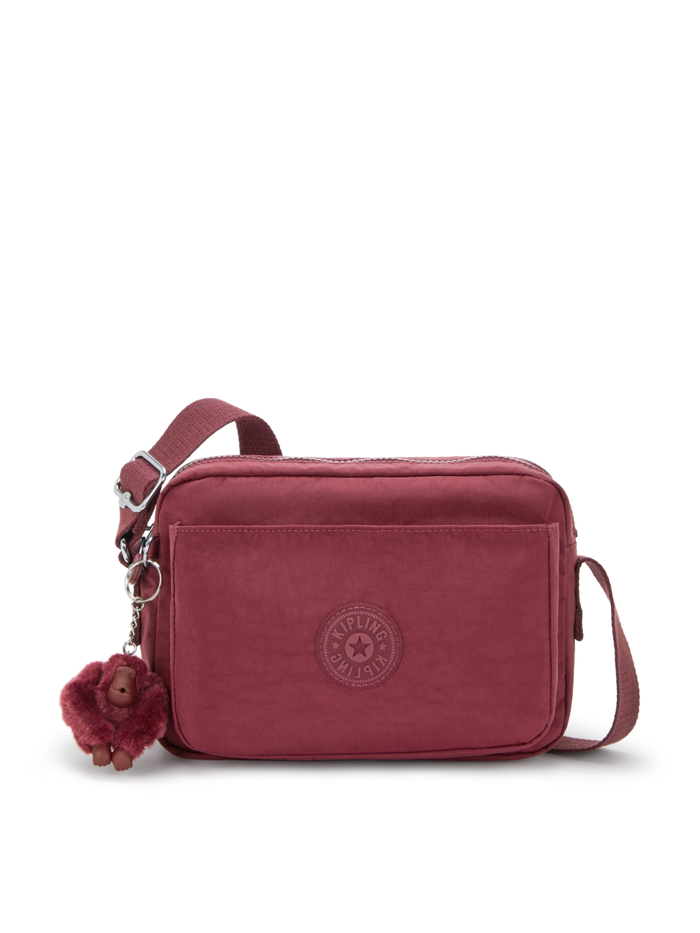 KIPLING - Mala de ombro 'Abanu M' em vermelho: frente