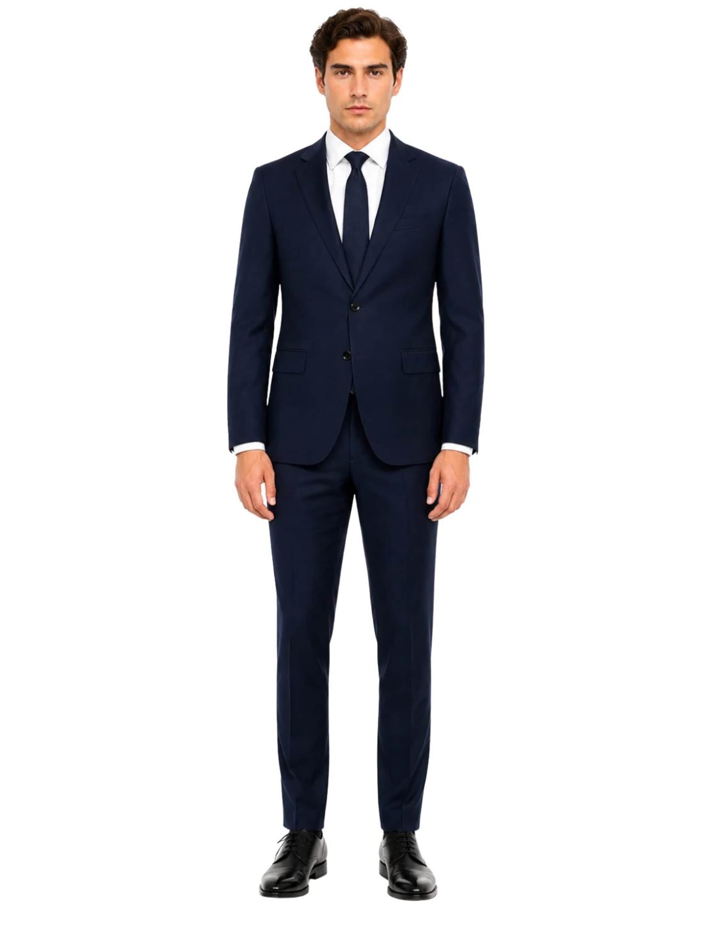 Guild Slim fit Suit 'Extra Slim fit Business Anzug' in Blue