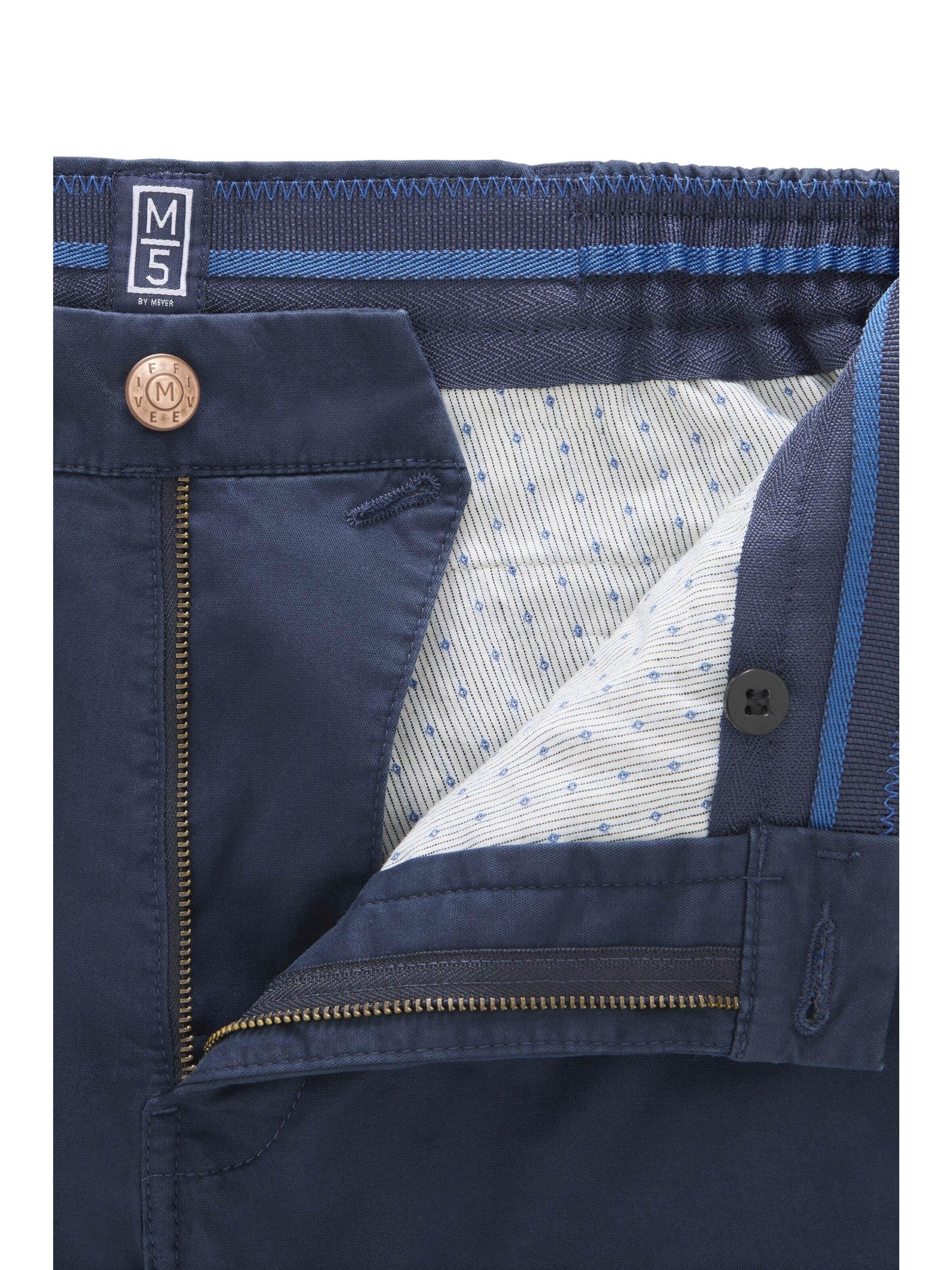 MEYER Regular Chinohose 'M5 Move' in Blau: Vorderseite