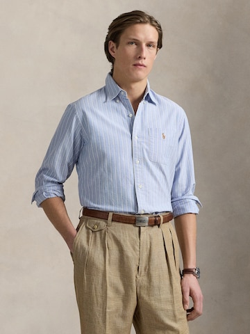 Polo Ralph Lauren Слим Рубашка в Синий: спереди