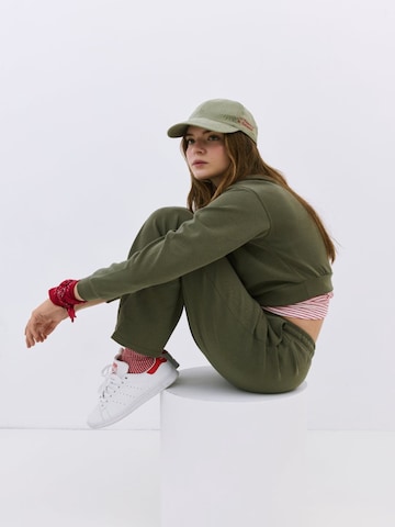 No Matter What Wide leg Pants in Green: front