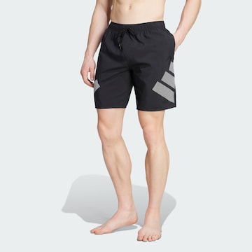 Pantaloncini da surf 'Big Bars' di ADIDAS SPORTSWEAR in nero: frontale
