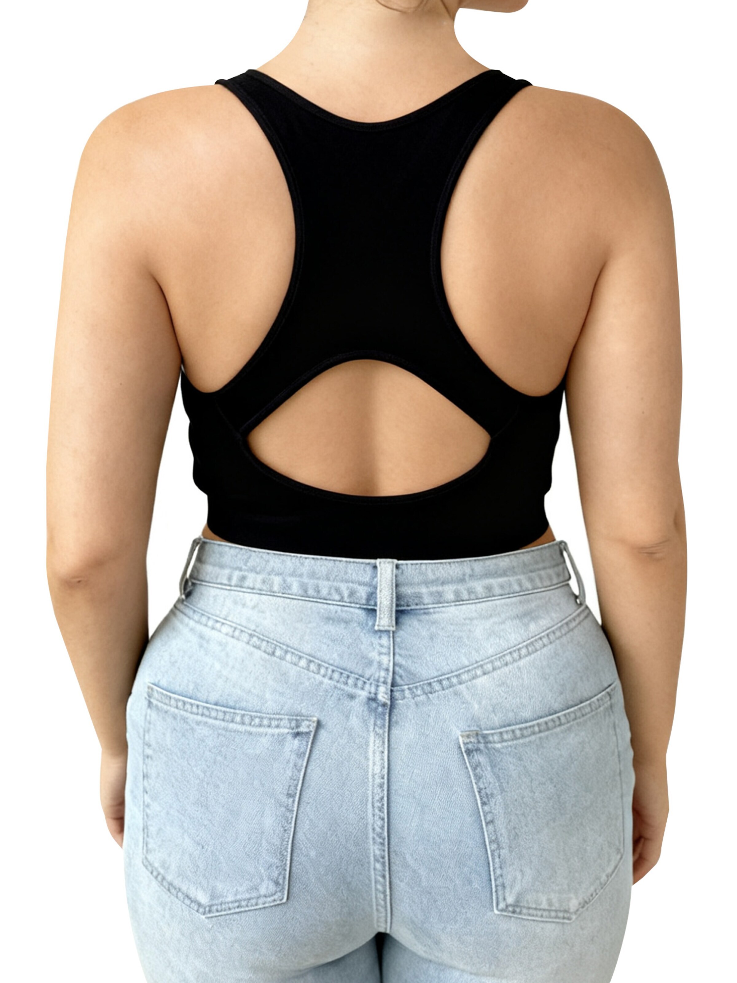 MEETWEE Push-up Sport bh in Zwart