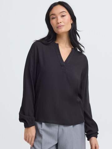 Oxmo Blouse ' OXNIlla ' in Black: front