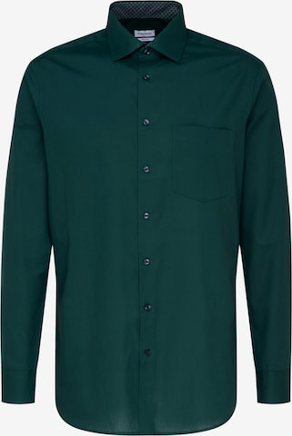 Camicia business di SEIDENSTICKER in verde: frontale