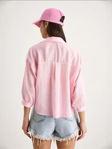 Bianco Lucci Blouse 'Hemden' in Pink