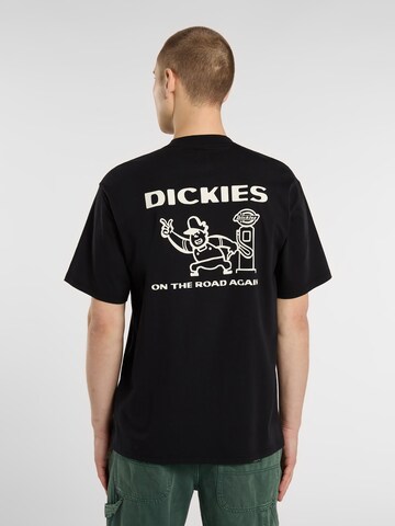 DICKIES T-shirt 'Burns' i svart: framsida