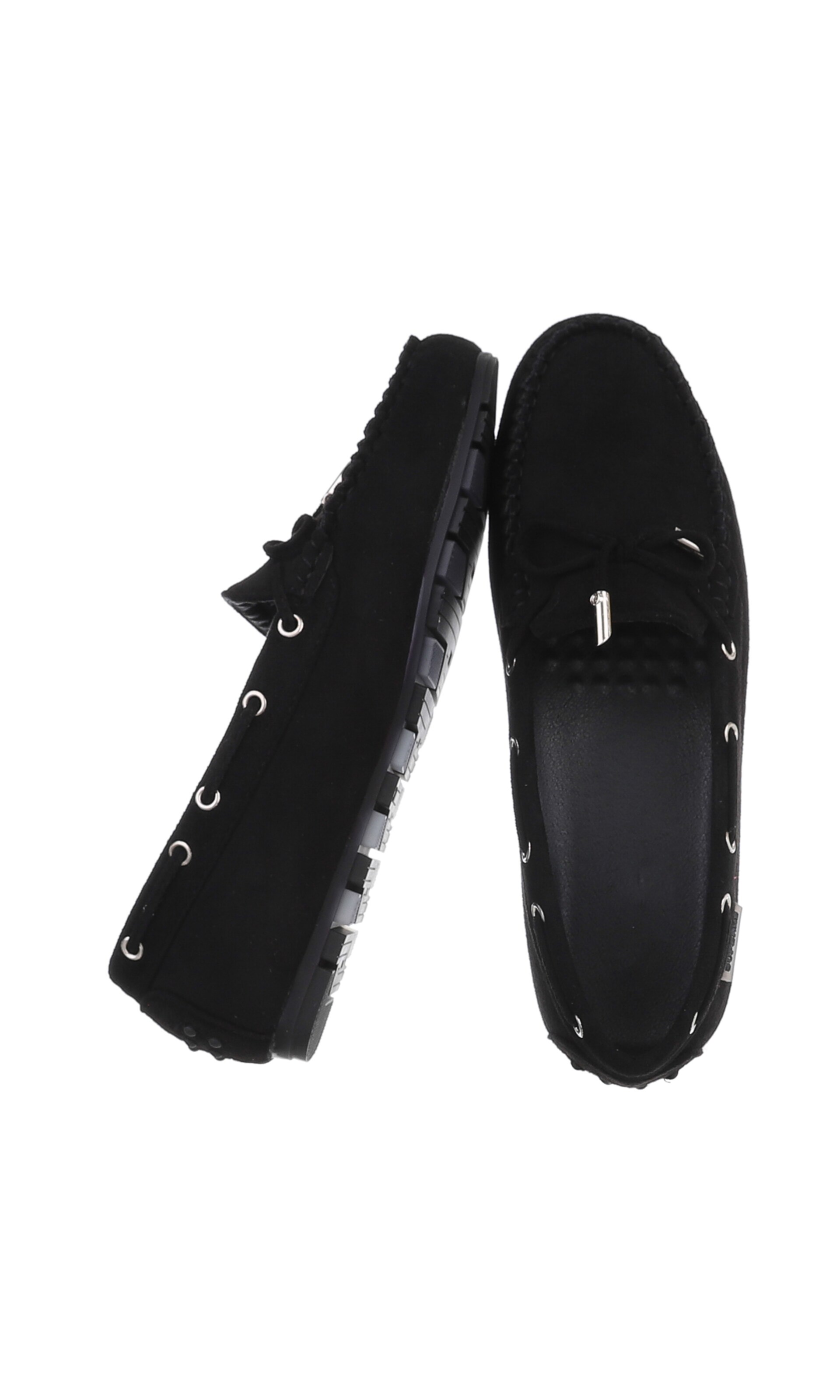 Ital-Design Moccasins in Black