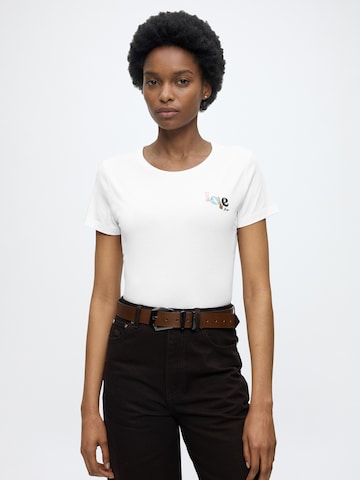 BOSS T-shirt 'C_Elove_5' i vit
