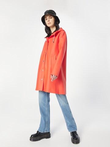 Stutterheim Between-Seasons Coat in Red