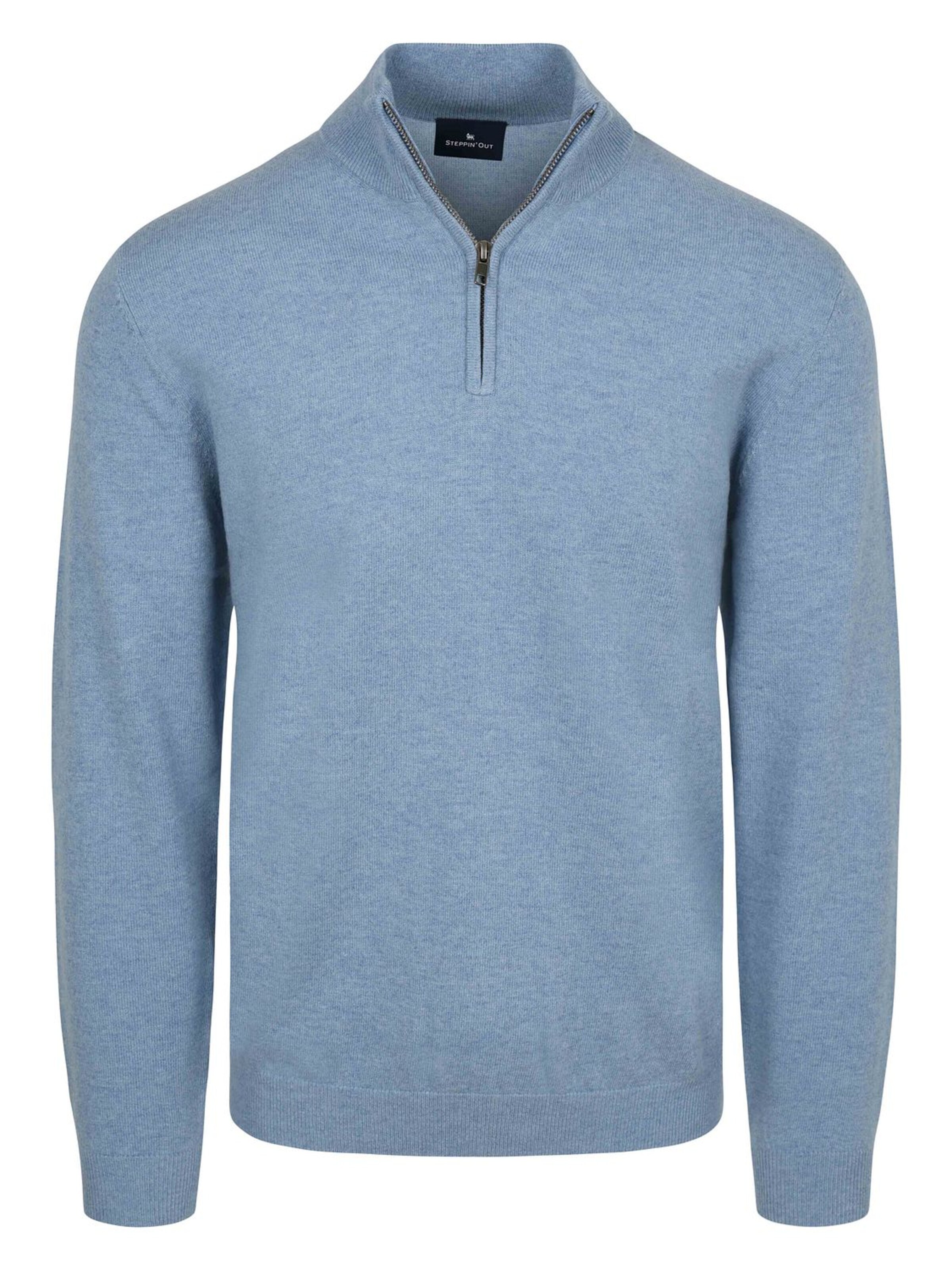 Steppin' out Trui in Blauw: voorkant