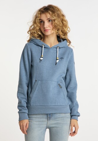 Sweat-shirt Schmuddelwedda en bleu : devant