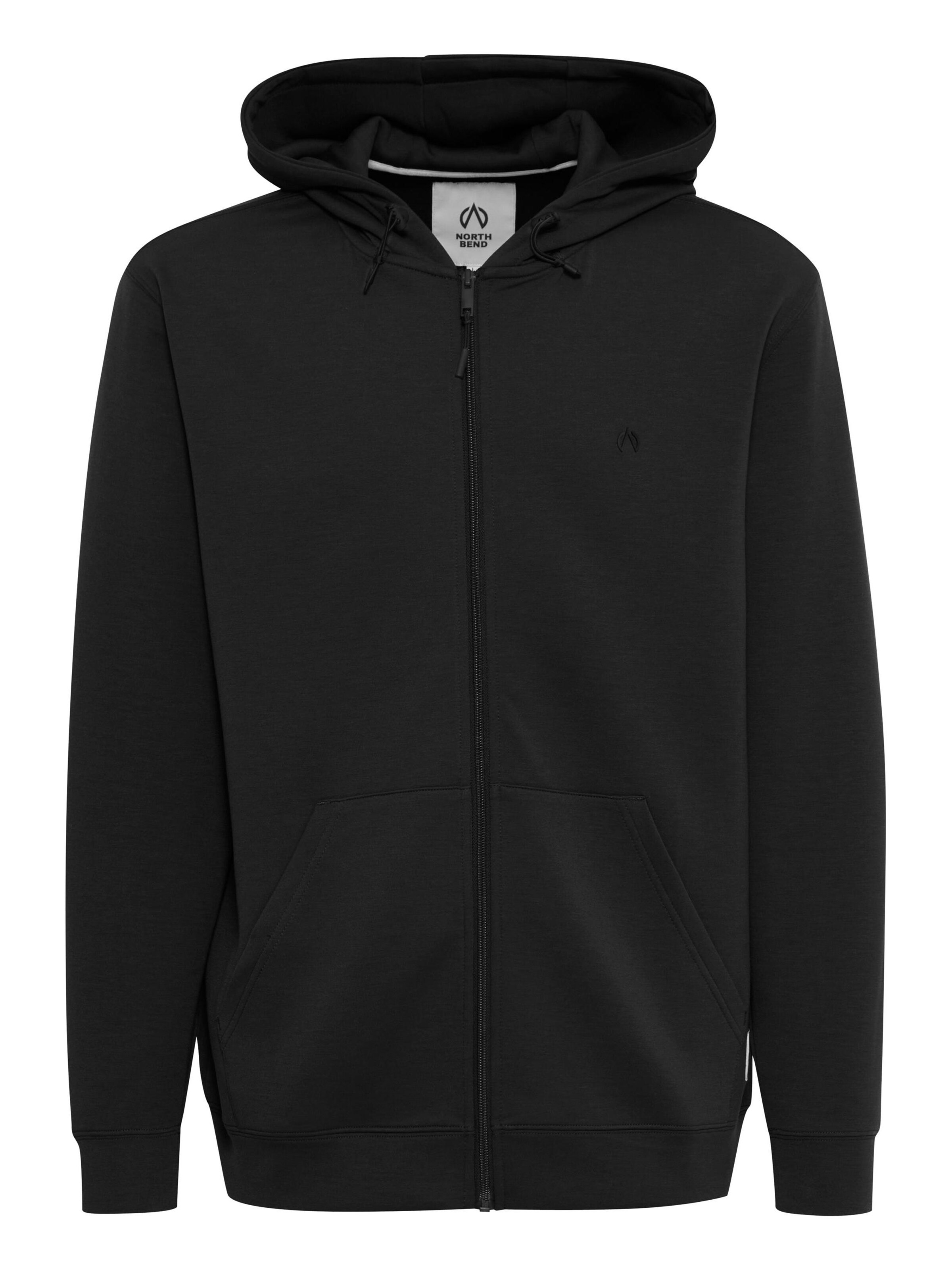 North Bend - Casaco em moletão 'Taro' em preto: frente