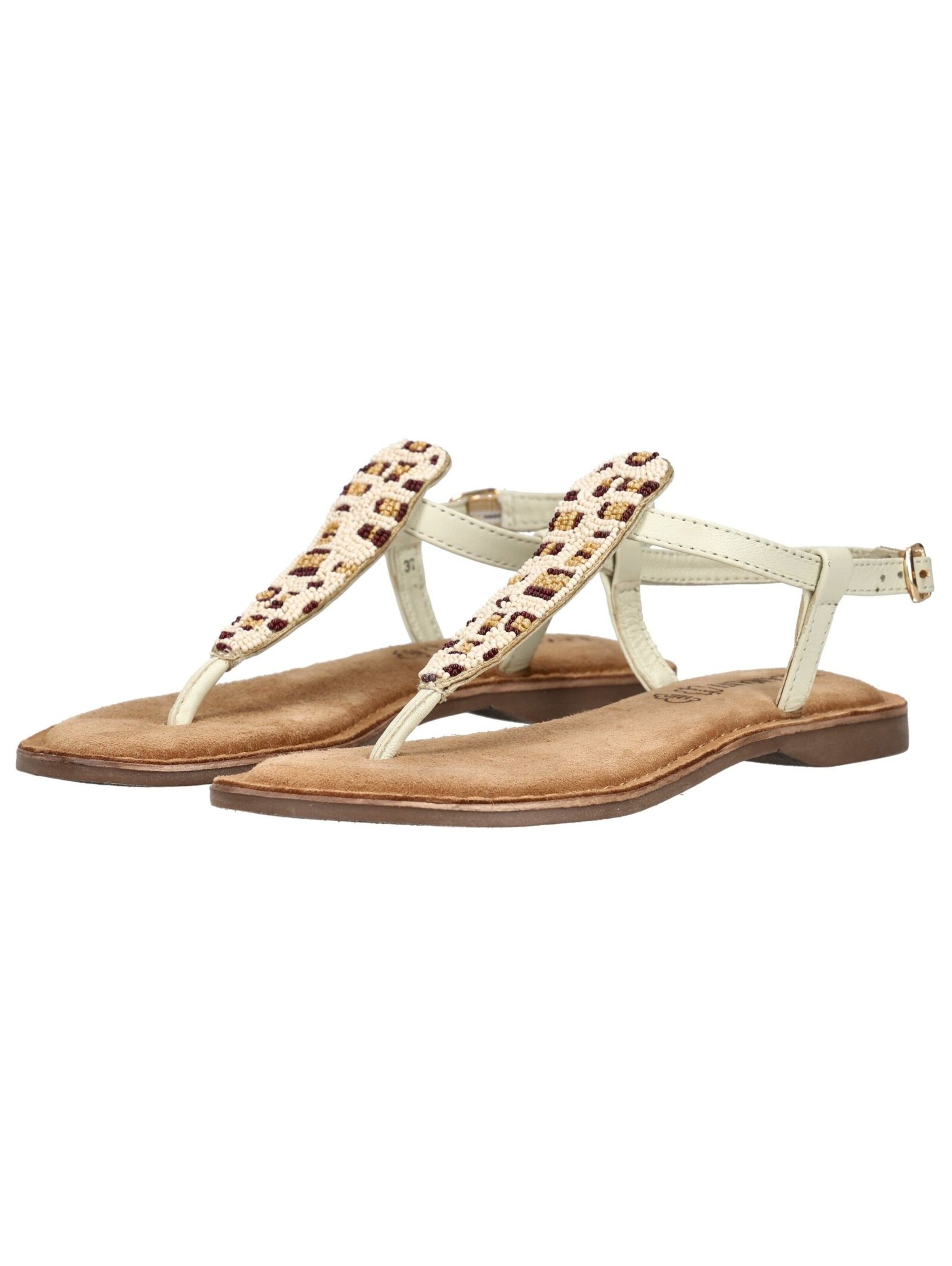 Tongs LAZAMANI en blanc
