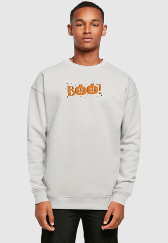Felpa 'Halloween - Boo Pumpkin' di Merchcode in grigio: frontale