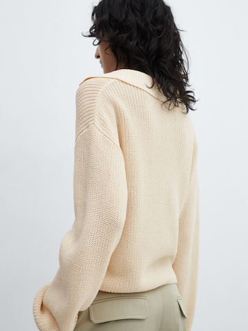 MANGO Pullover 'Sauvage' in Beige