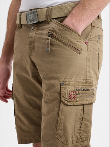 TIMEZONE Regular Cargohose 'RykerTZ' in Braun