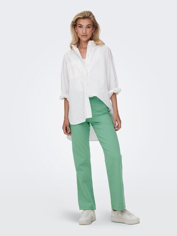 ONLY Wide leg Jeans in Groen