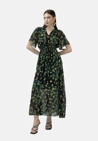 Robe d’été Elara en noir : devant