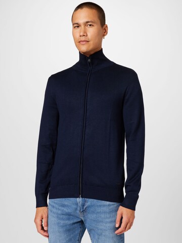 Petrol Industries Strickjacke in Blau: Vorderseite