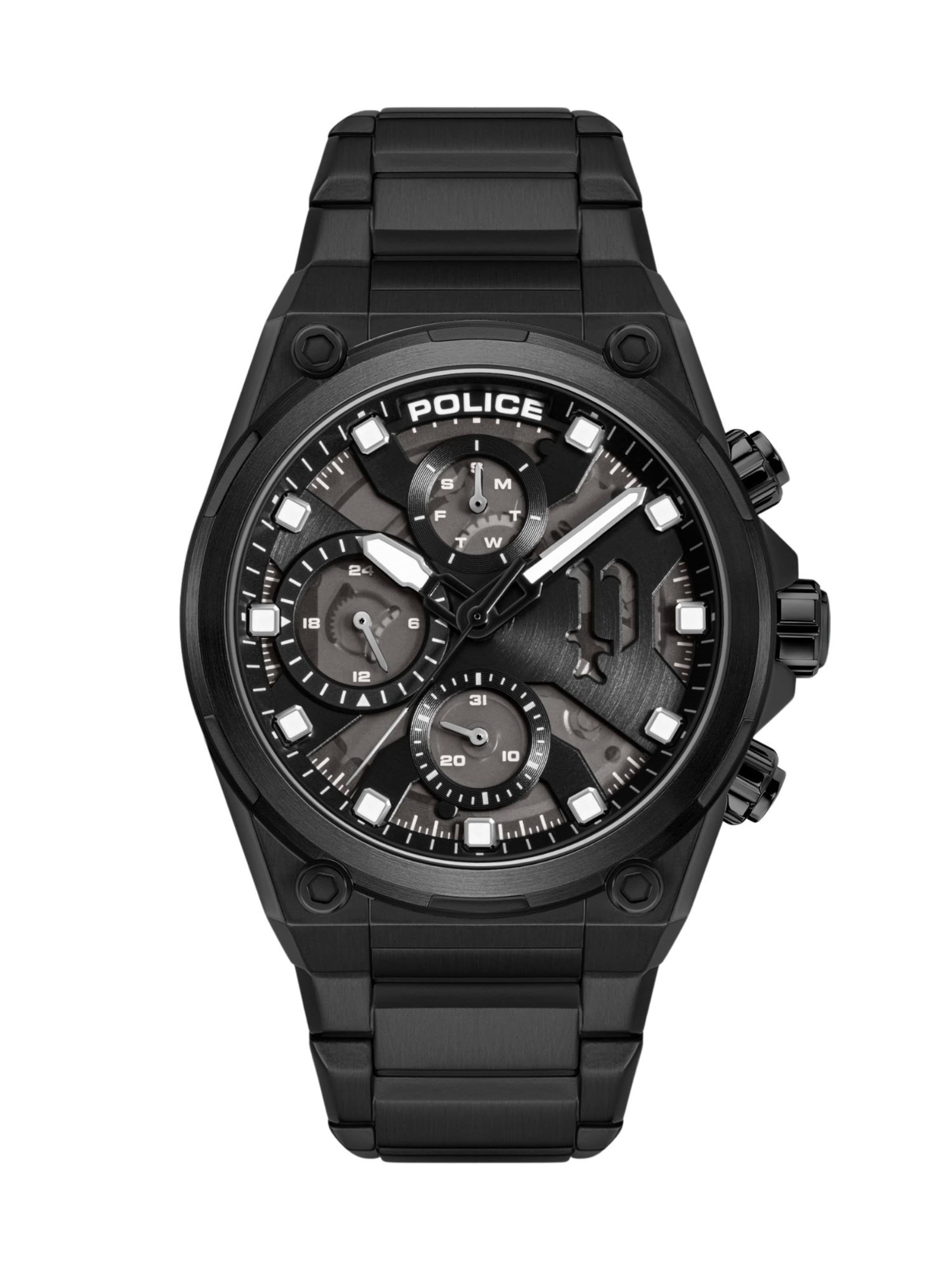 POLICE Analog watch 'Airflow' in Black: front