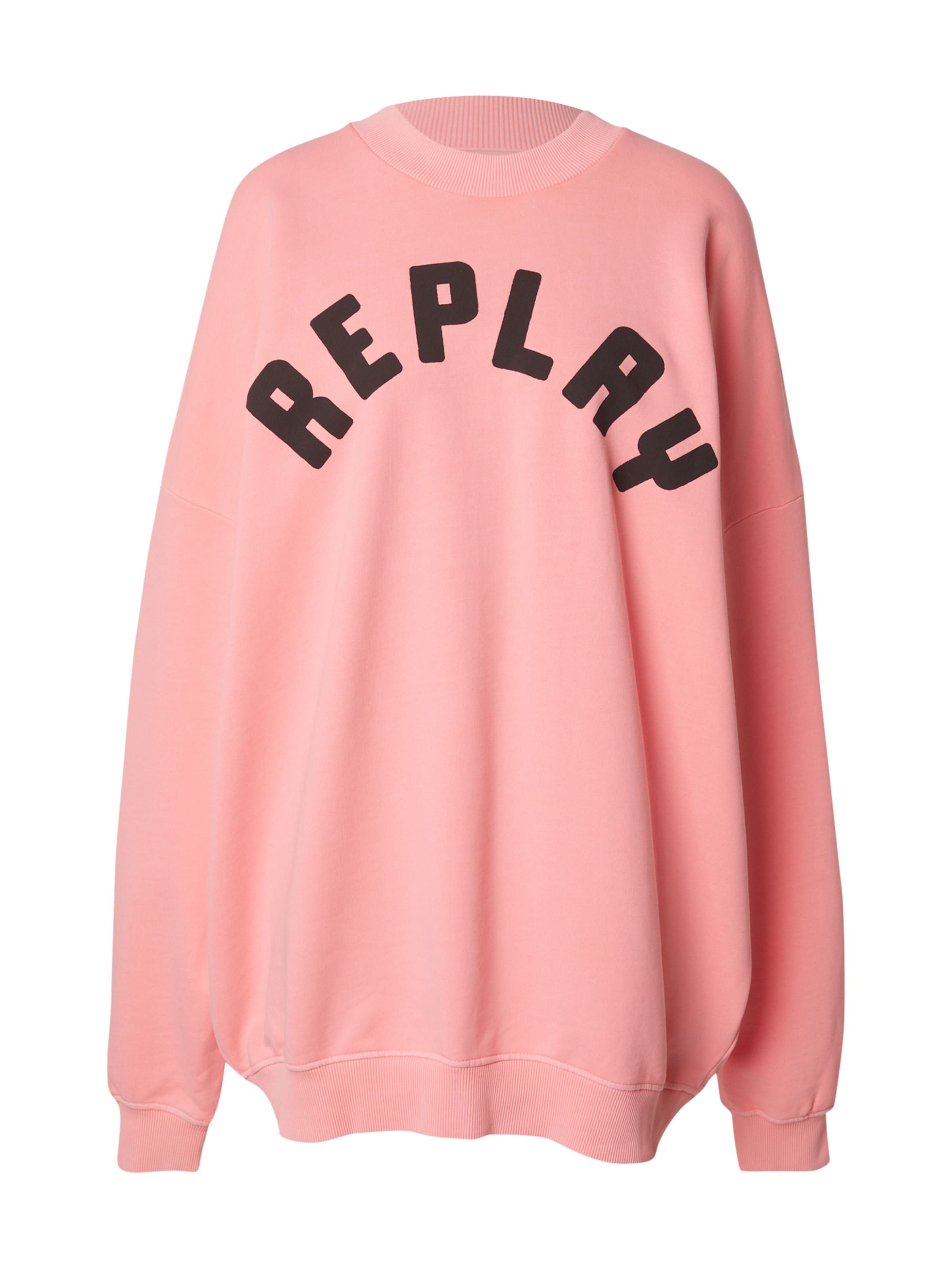 rožinė REPLAY Megztinis be užsegimo: priekis