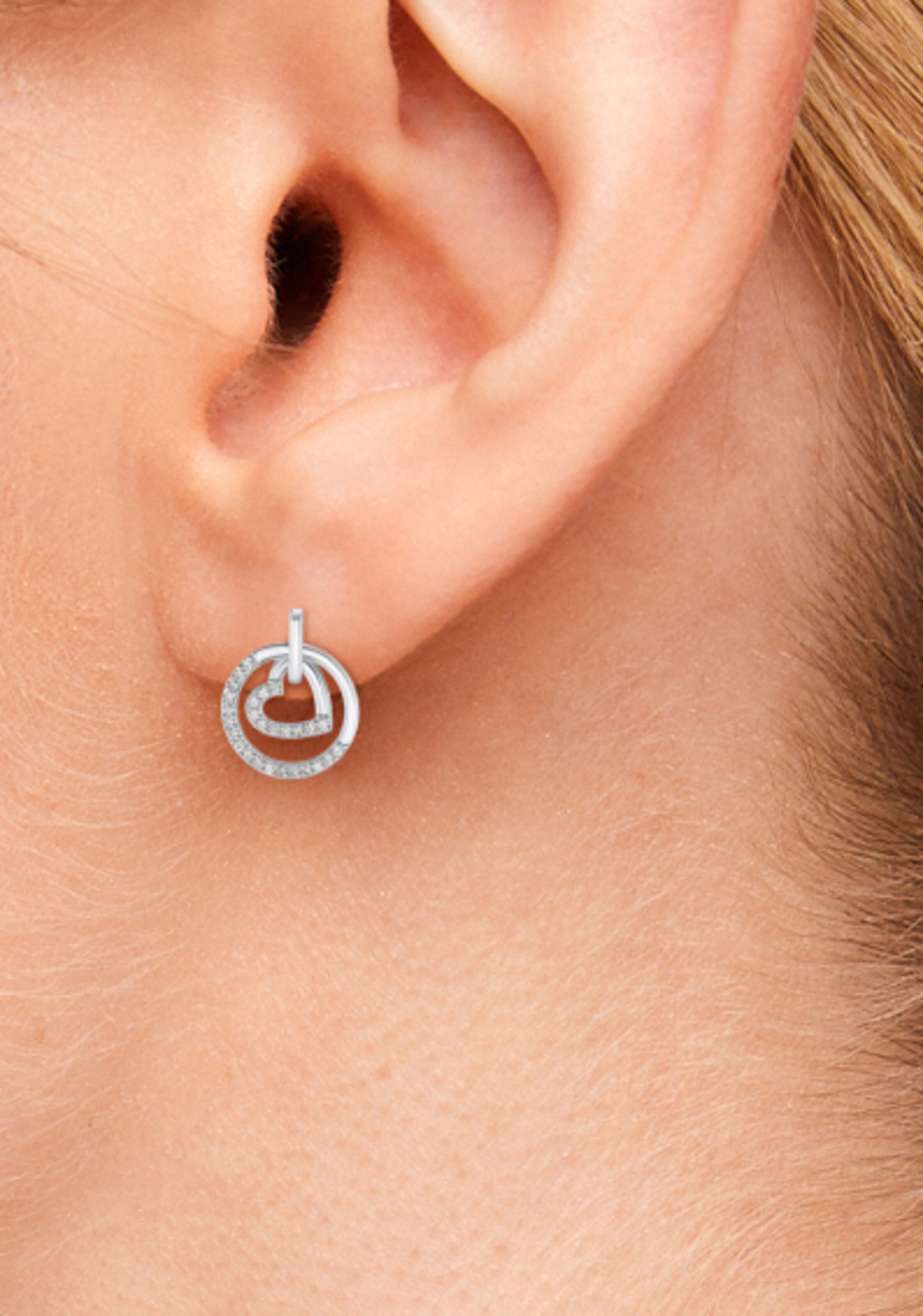 Frauen Schmuck s.Oliver Ohrringe 'Herz' in Silber - JZ79028 Frauen Schmuck s.Oliver Ohrringe 'Herz' in Silber - JZ79028