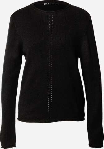 Pull-over 'KINLEY' ONLY en noir : devant