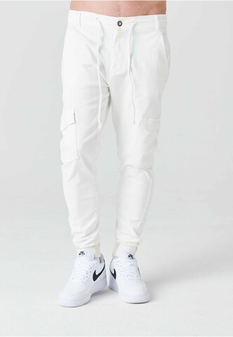 2Y Premium Tapered Jeans in Beige: Vorderseite