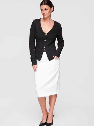 Ombre Gebreid vest in Zwart