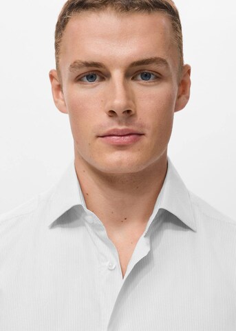 MANGO MAN Slim fit Button Up Shirt 'Vecchia1' in White