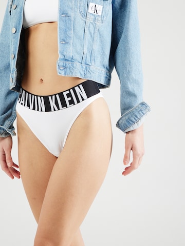 Slip Calvin Klein Underwear en blanc : devant