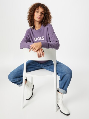 BOSS Orange Sweatshirt 'Ela' in Lila