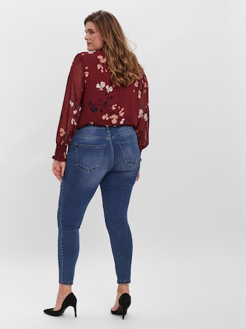 Vero Moda Curve Skinny Jeggings 'Ludy' - Modrá