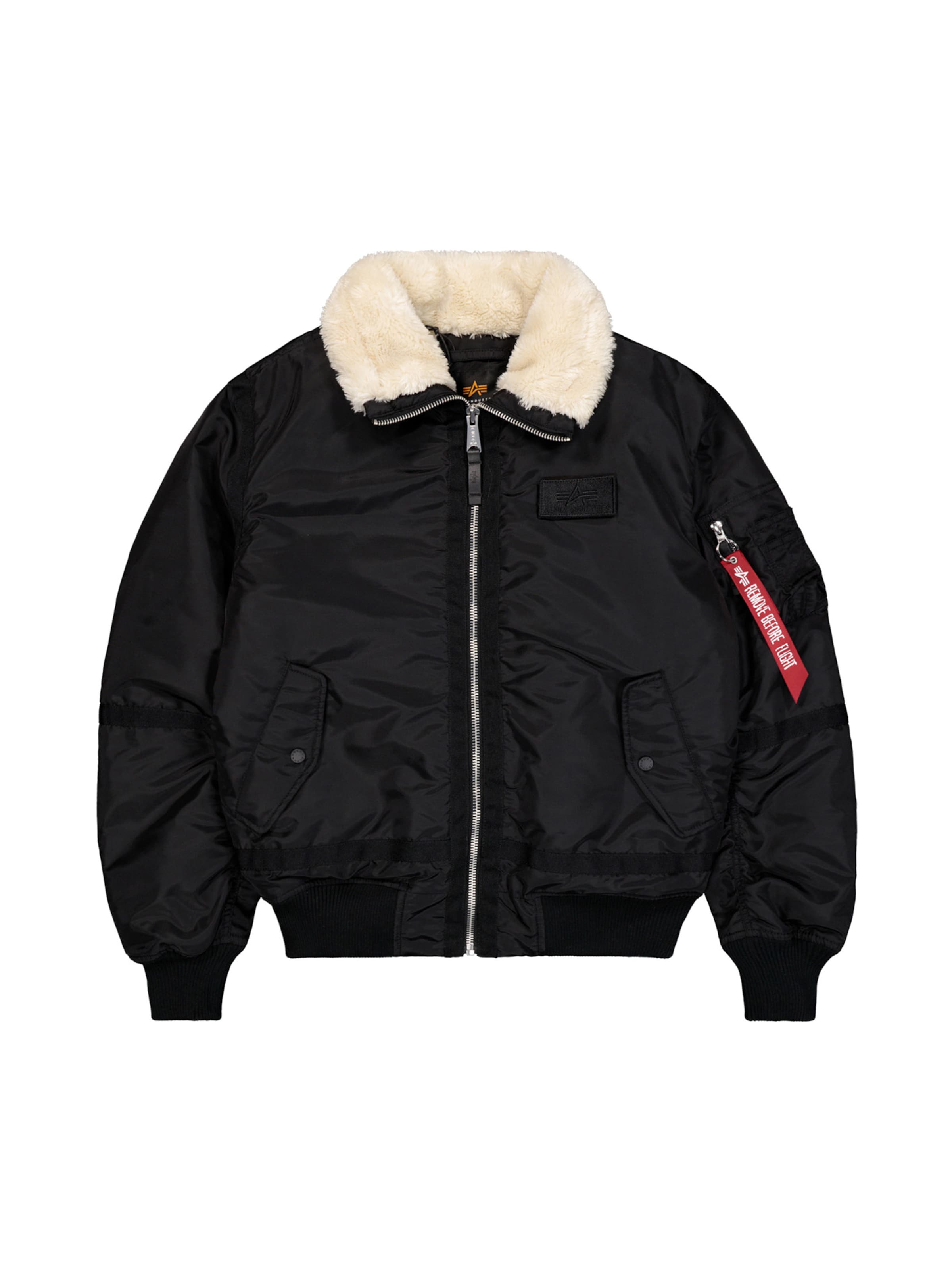 ALPHA INDUSTRIES Kurtka przejściowa 'B15-3 TT' w kolorze czarny: przód